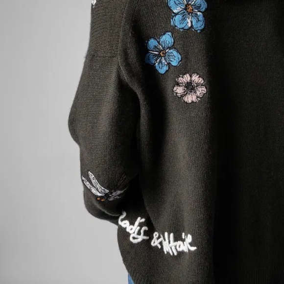 Zadig & Voltaire Embroidered Cashmere Sweater - Markus Tatoo - Picture 11 of 11